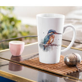 Sereniteit van de ijsvogel latte mok
