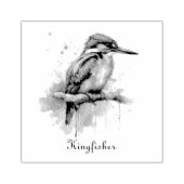 Sereniteit van de ijsvogel rubberstempel (Afrduk)