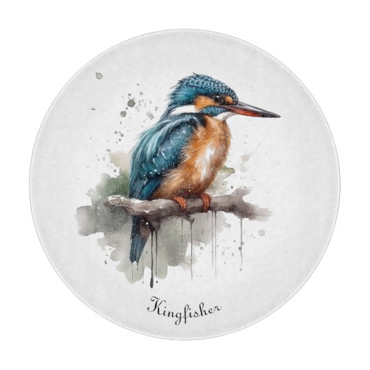 Sereniteit van de ijsvogel snijplank (Voorkant)