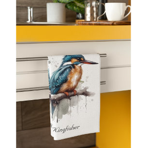 Sereniteit van de ijsvogel theedoek