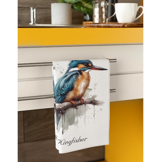 Sereniteit van de ijsvogel theedoek