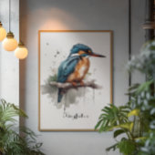 Sereniteit van de Kingfisher, aanpasbaar Poster