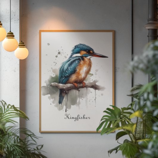 Sereniteit van de Kingfisher, aanpasbaar Poster