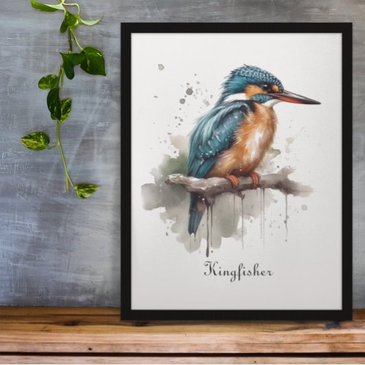 Sereniteit van de Kingfisher, aanpasbaar Poster