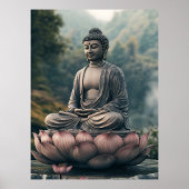Sereniteit van de Lotus Boeddha Poster