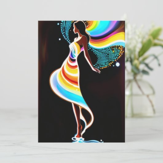 sereniteit van de regenboog kaart (Staand voorkant)