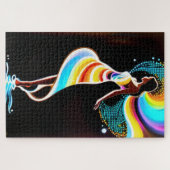 sereniteit van de regenboog legpuzzel (Horizontaal)