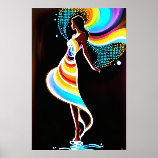 sereniteit van de regenboog poster (Voorkant)