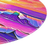 sereniteit van de retrogolf-zonsondergang snijplank (Hoek)