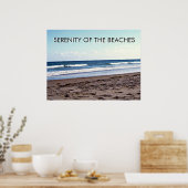 Sereniteit van de Stranden Kustscene Poster (Keuken)