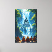 Sereniteit van de vijf monniken canvas afdruk (Voorkant)
