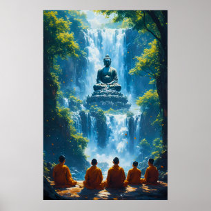 Sereniteit van de Vijf Monniken Poster