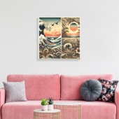 Sereniteit van de Zee Canvasprint Muurkunst Canvas Afdruk (Insitu (Woonkamer))