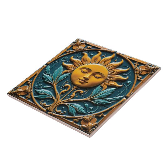 sereniteit van de zon tegeltje (Zijkant)