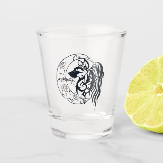 Sereniteit van het hart - Shot Glass Glas (Voorkant)