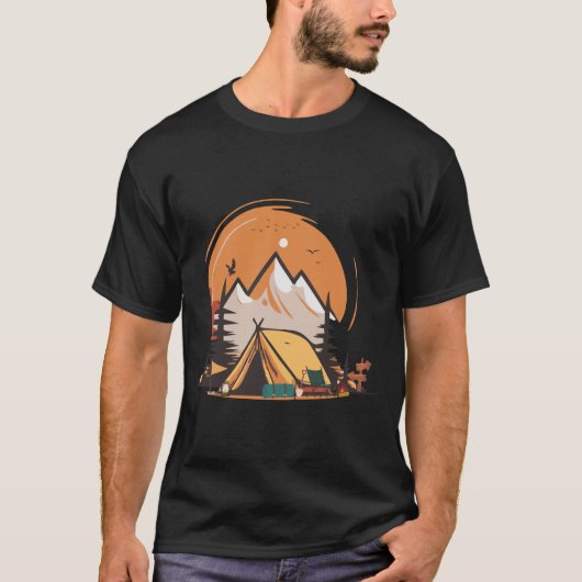 sereniteit van het kampvuur t-shirt (Voorkant)