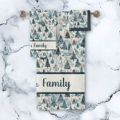 sereniteit van het winterbos bad handdoek