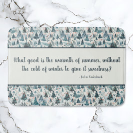 sereniteit van het winterbos badmat