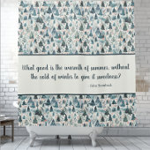 sereniteit van het winterbos douchegordijn