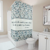 sereniteit van het winterbos douchegordijn (In situ)