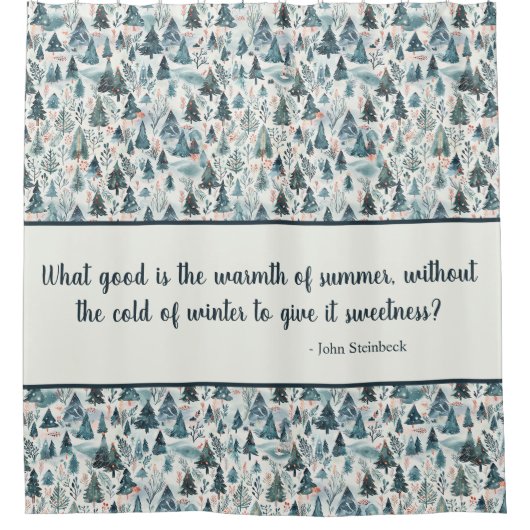 sereniteit van het winterbos douchegordijn (Voorkant)