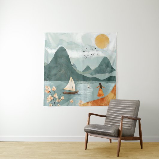 Sereniteit van het Zee Wandkleed (In situ)