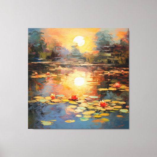 Sereniteit van Monet Canvas Afdruk (Voorkant)