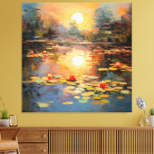 Sereniteit van Monet Canvas Afdruk (Insitu (Woonkamer))
