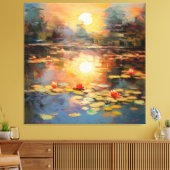 Sereniteit van Monet Canvas Afdruk (Insitu (Woonkamer))