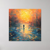 Sereniteit van Monet Canvas Afdruk (Voorkant)