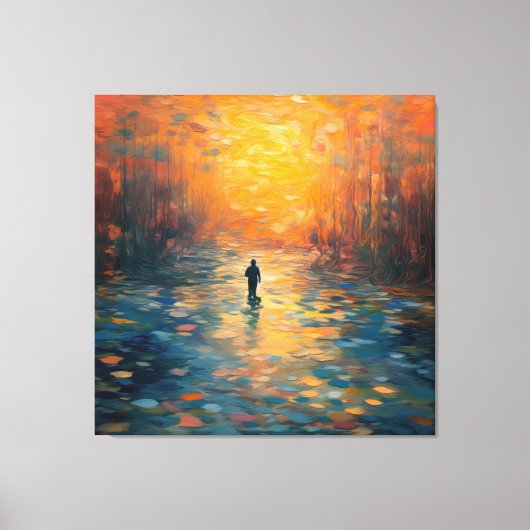 Sereniteit van Monet Canvas Afdruk (Voorkant)