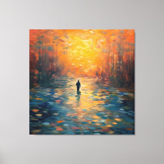 Sereniteit van Monet Canvas Afdruk (Voorkant)