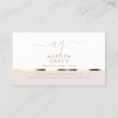 sereniteit van witgoud visitekaartje (Achterkant)