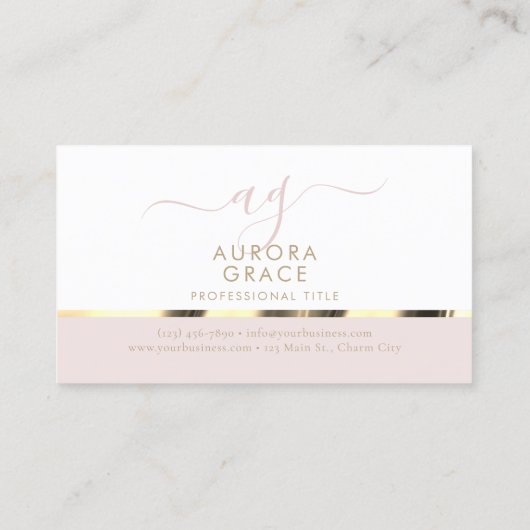 sereniteit van witgoud visitekaartje (Achterkant)