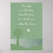 Sereniteit - vrede in het poster van de storm (Voorkant)