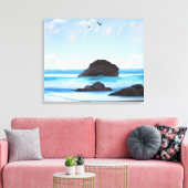 Sereniteit...vredig en mooi canvas afdruk (Insitu (Woonkamer))