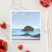 Sereniteit, wolken, stille schoonheid servet (Insitu)