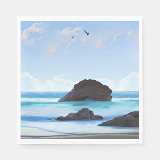 Sereniteit, wolken, stille schoonheid servet (Voorkant)