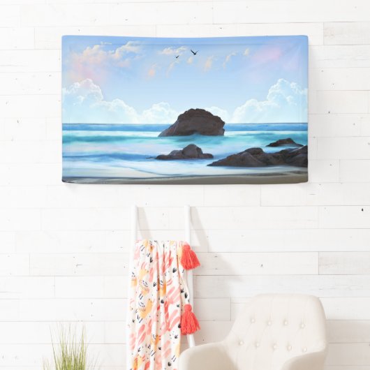 Sereniteit, wolken, stille schoonheid spandoek (Insitu)