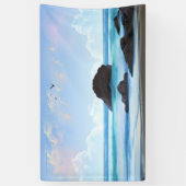 Sereniteit, wolken, stille schoonheid spandoek (Verticaal)