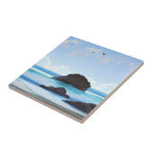 Sereniteit, wolken, stille schoonheid tegeltje (Zijkant)