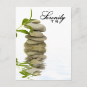 Sereniteit - Zen Rocks met Bamboo Briefkaart (Voorkant)