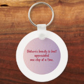 sereniteitscirkel van de natuur sleutelhanger (Voorkant)