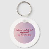 sereniteitscirkel van de natuur sleutelhanger (Achterkant)