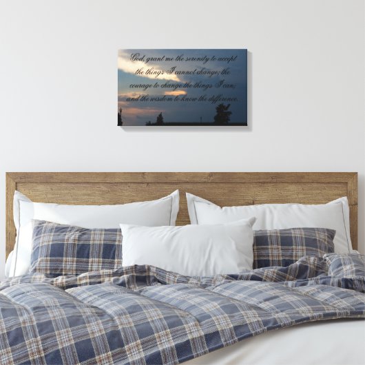 sereniteitsgebed canvas afdruk (Insitu (Slaapkamer))
