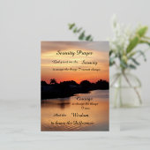 SERENITEITSGEBED FOLIE FEESTDAGEN BRIEFKAART (Staand Voorkant)