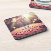 Sereniteitsgebed met inspirerende Christelijke kun Bier Onderzetter (Linkerzijde)