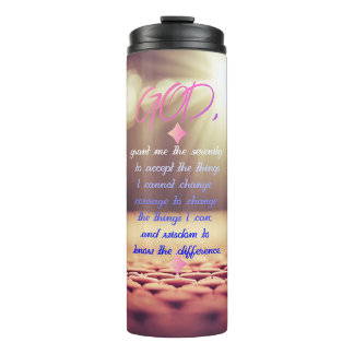 Sereniteitsgebed met inspirerende Christelijke kun Thermosbeker
