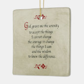 Serenitepicel/ stijl/dubbelzijdig keramisch ornament (Links)