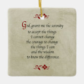 Serenitepicel/ stijl/dubbelzijdig keramisch ornament (Voorkant)